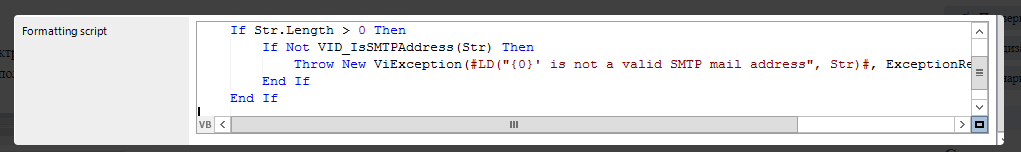 rm attirg Not VID Throu Nev End If not a Valid SMTP EXC 